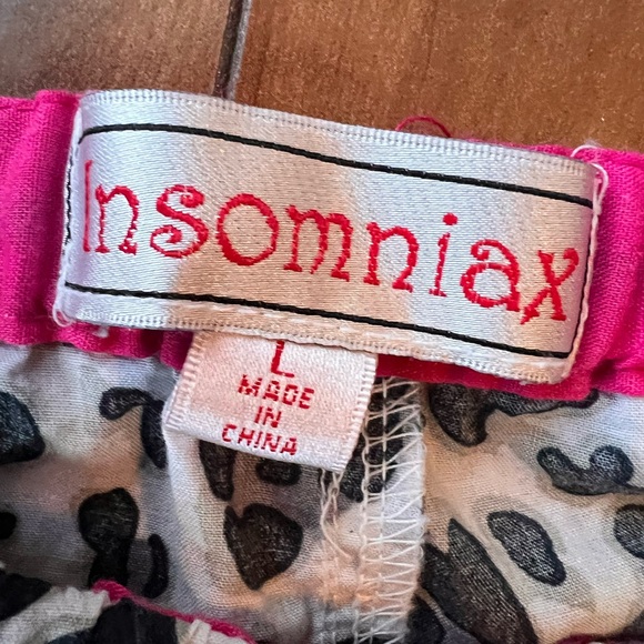 Y2K Leopard Coquette Pajama Set Pink Buttons Lounge Insomiax Size L - Picture 6 of 7